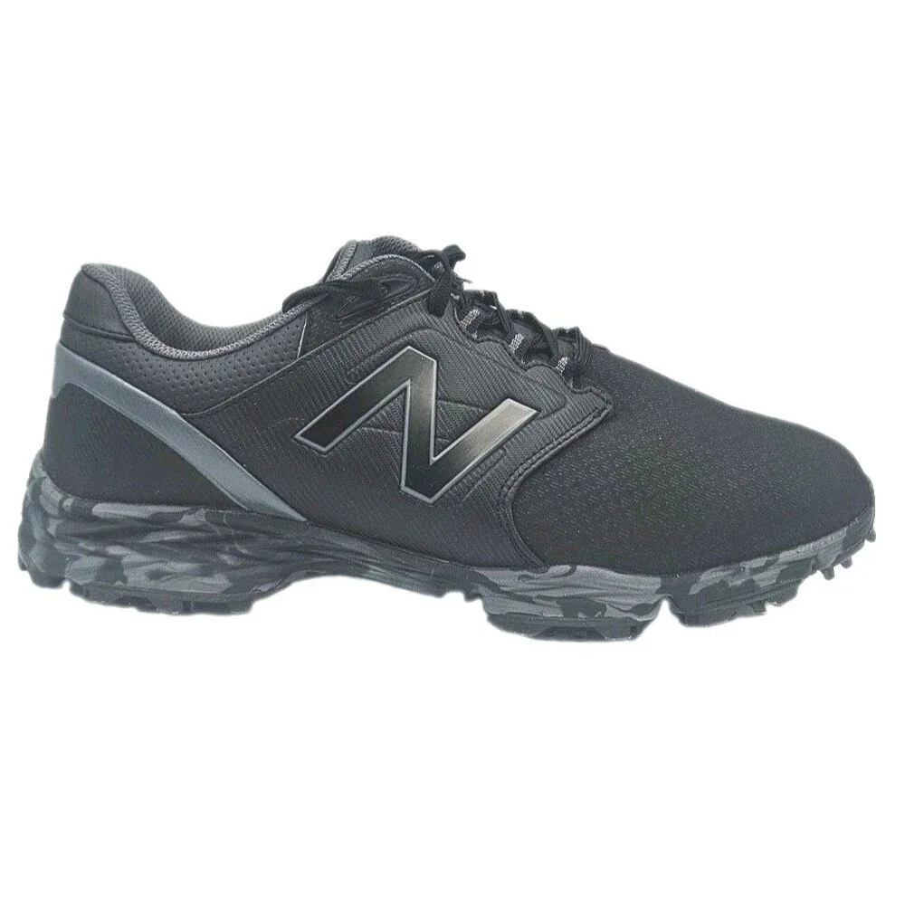 New Balance Striker v3 Golf Shoes Black Camo Spiked Men's US 9 2E Wide